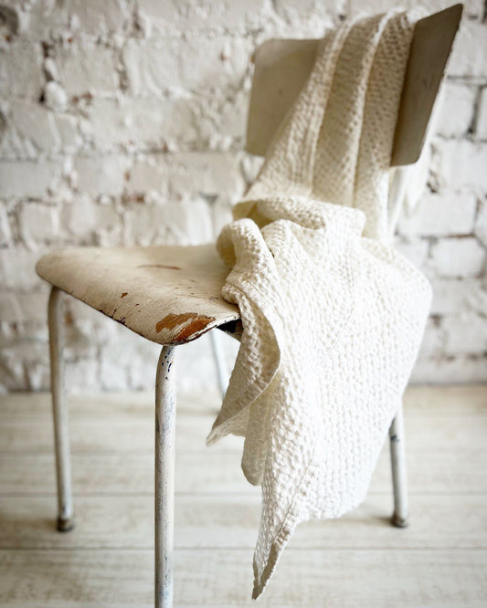 Linen sauna towel | WHITE