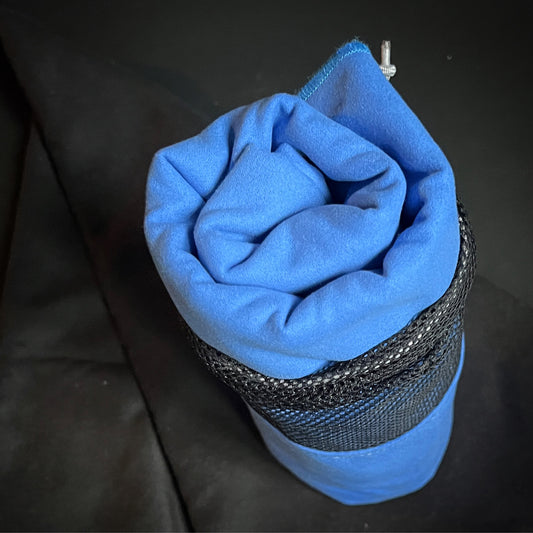 Mikropluošto rankšluostis / 3 dydžiai / mėlynas