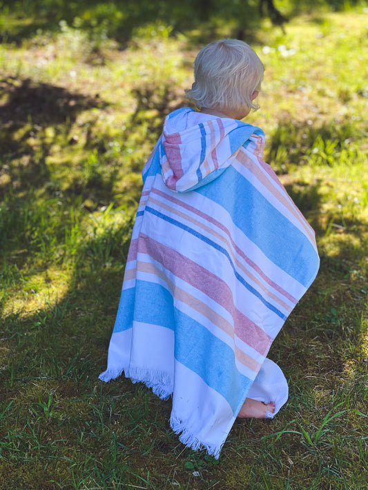 Pončo SVĪTRAINAIS BĒRNU 80x60cm  (2-6 gadi)