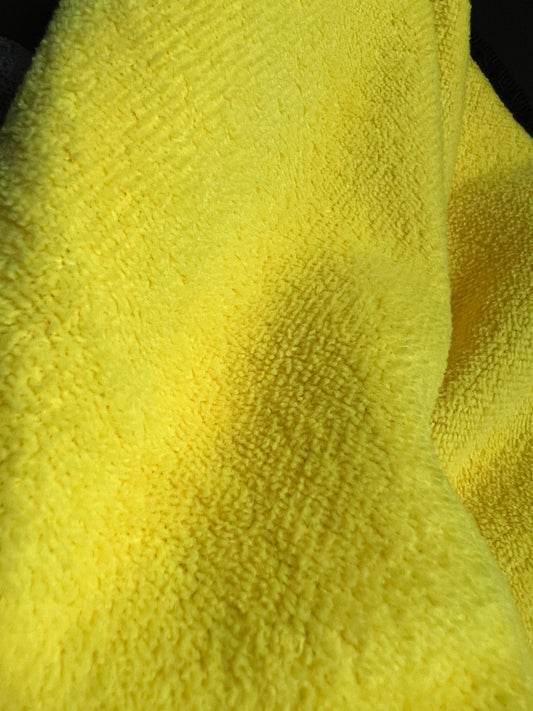 Automašīnas salona dvielis / tīrāmā lupatiņa 30x60cm / dzeltens