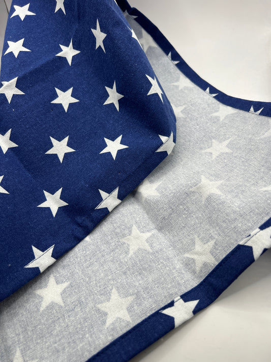 Virtuves dvielis - tumši zilās zvaigznes