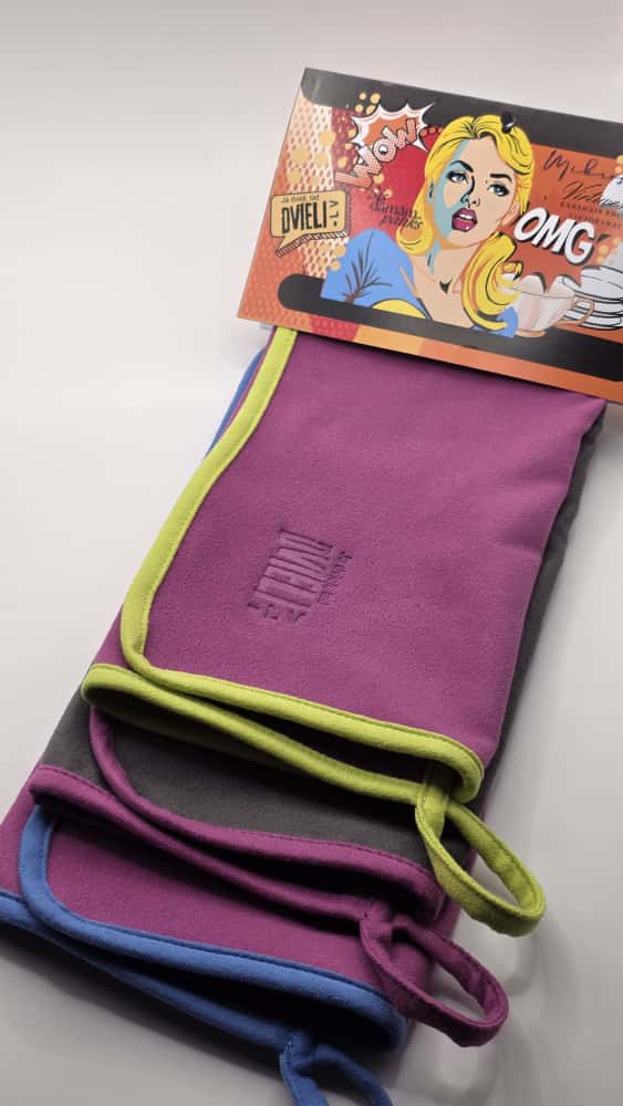 Virtuves dvieļu komplekts - ceriņu