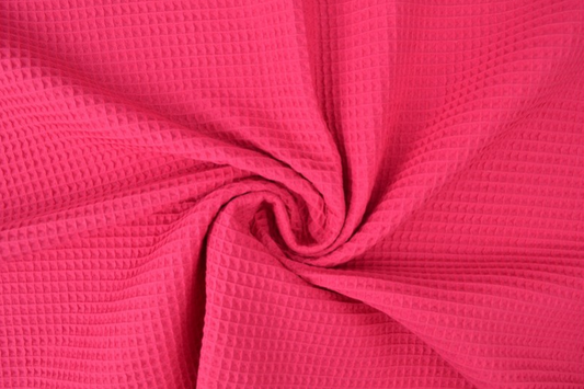 Waffle Fabric Towel / FUCHSIA