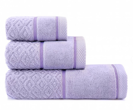 Frotē dvielis - rombi / violets