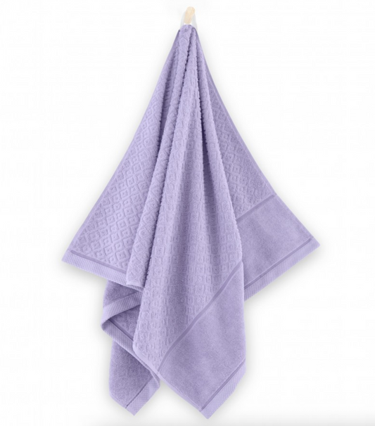 Frotē dvielis - rombi / violets