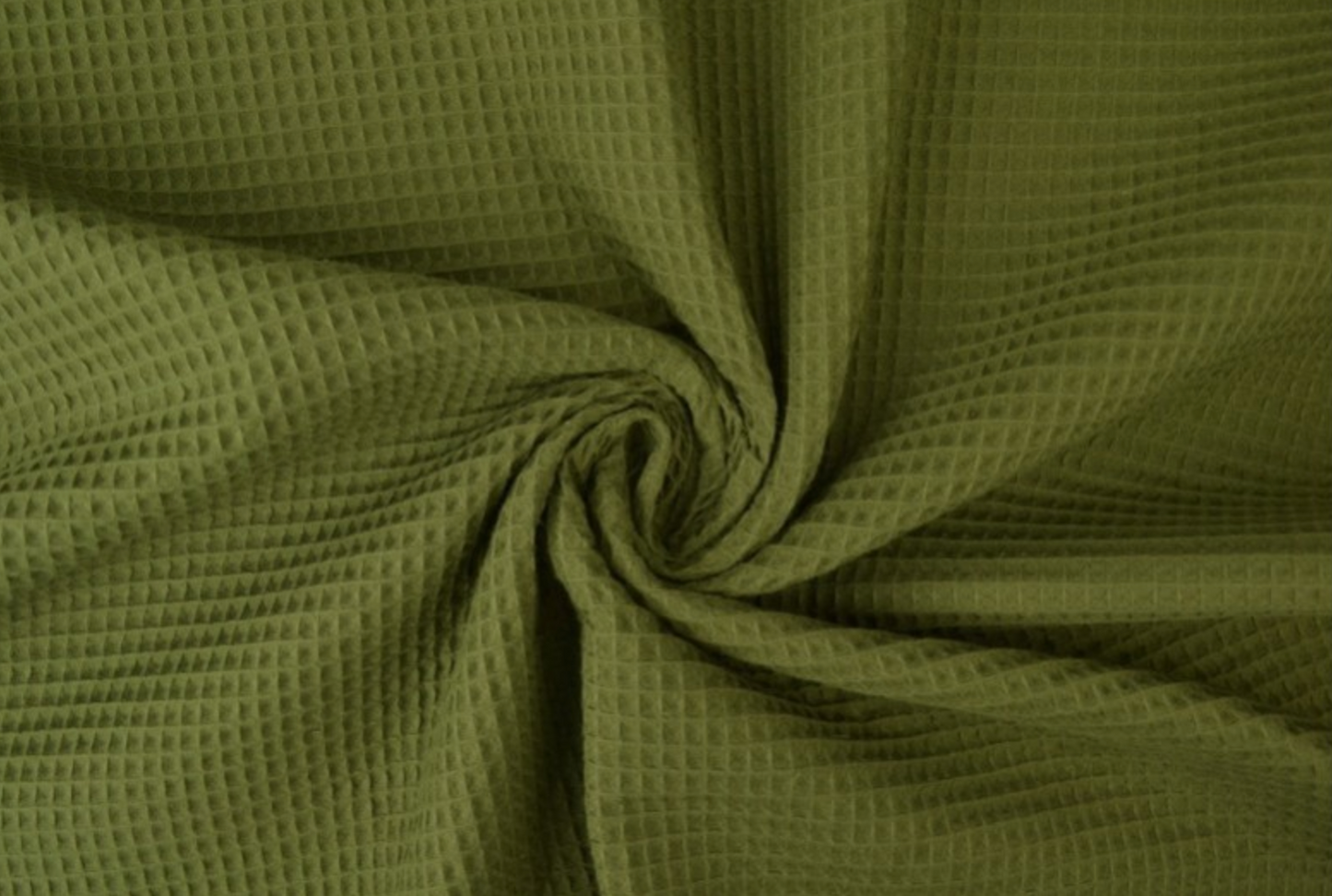 Waffle Fabric Towel / MOSS GREEN