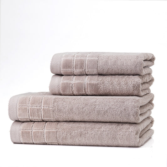 Dvielis ar dekoratīvo malu / 2 izmēri - BRŪNI PELĒCĪGS