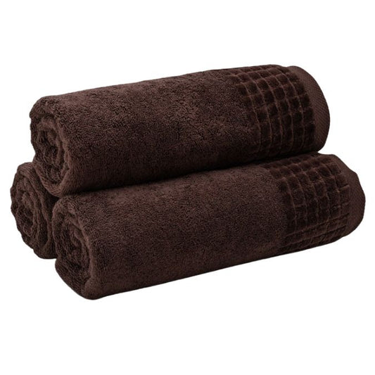 Dvielis ar kubiņiem 50x100cm - BRŪNS