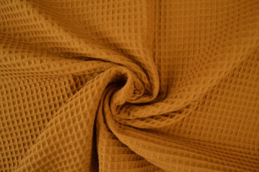 Waffle Fabric Towel / MUSTARD