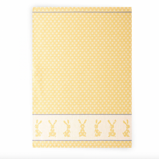 Virtuves dvielis - zaķis dzeltenais