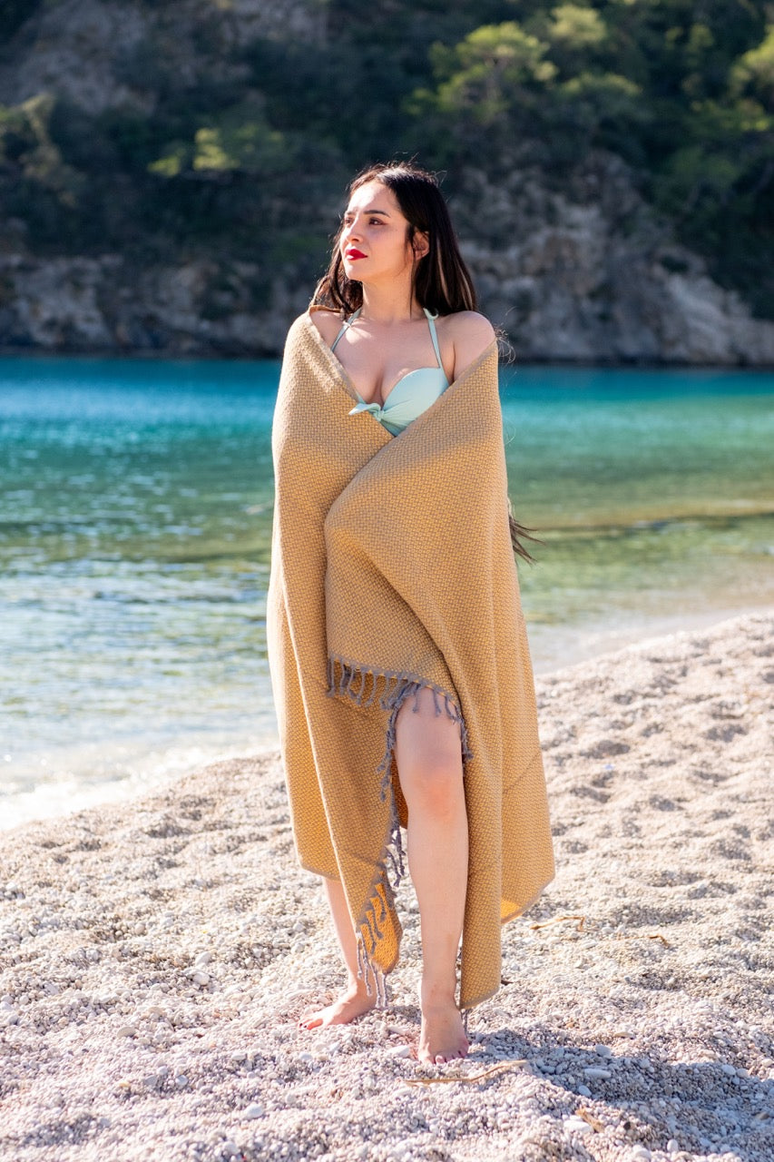 Beach Towel Kopal - yellow