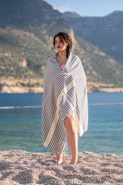 Beach Towel Marmara - blue