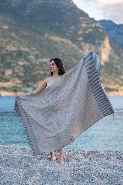 Beach Towel Tila - grey