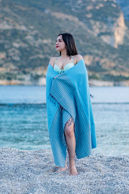 Beach Towel Tila - blue