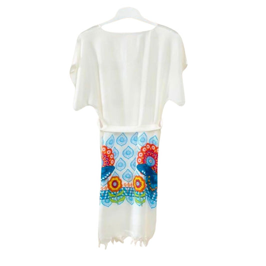 Muslīna pludmales kleita  / ziedi