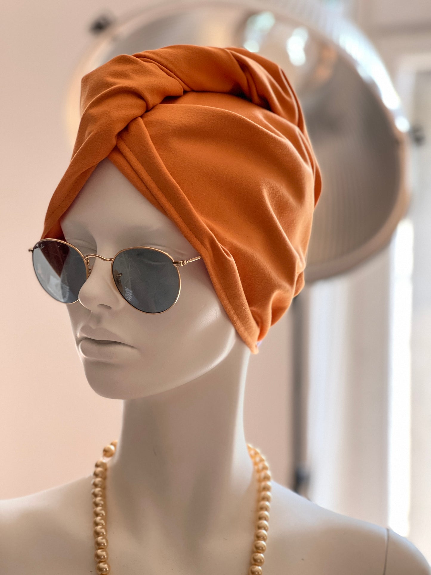 Matu dvielis Turbāns - plānā mikrošķiedra / oranžs