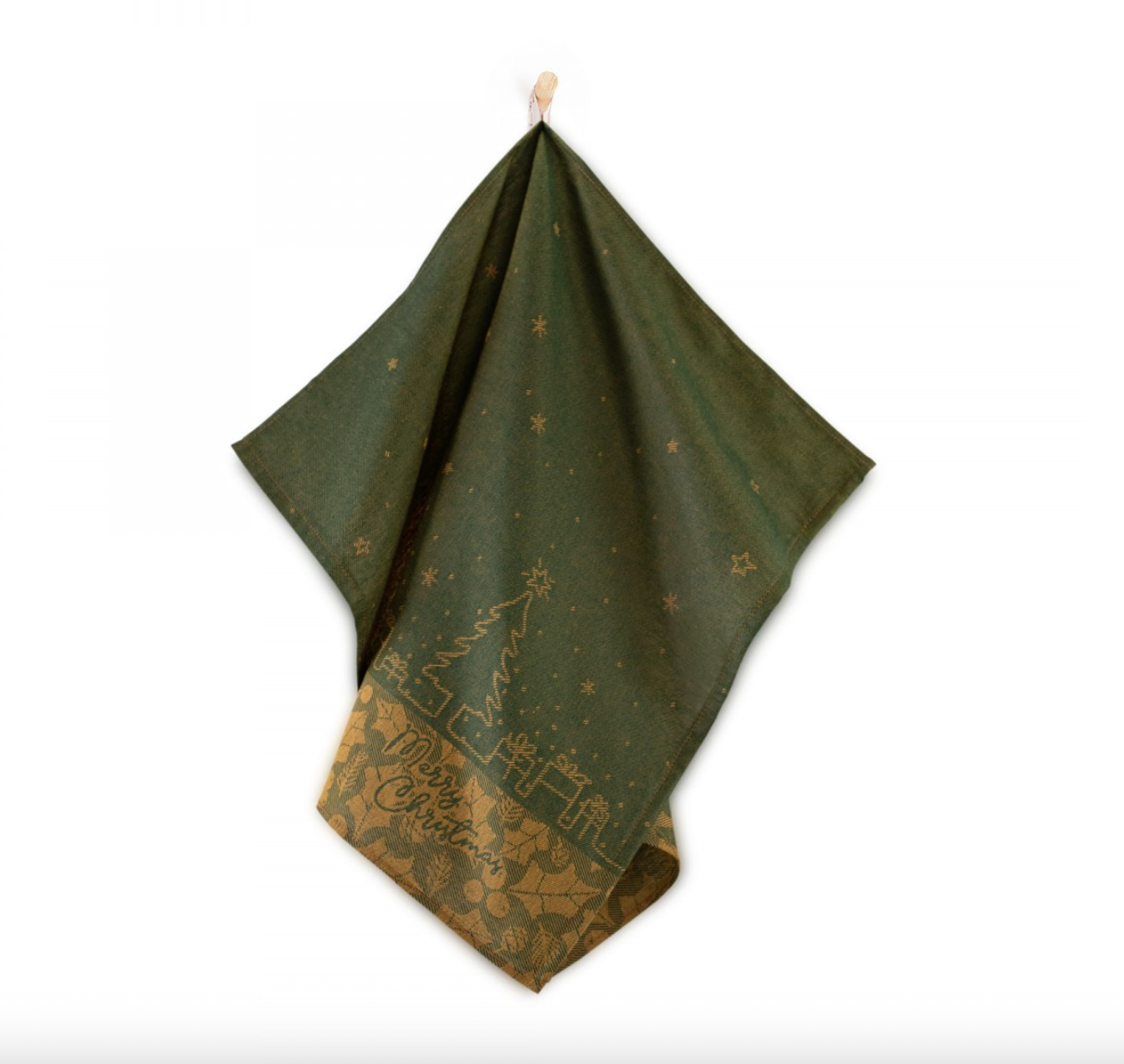 Kitchen Towel - Christmas tree / green