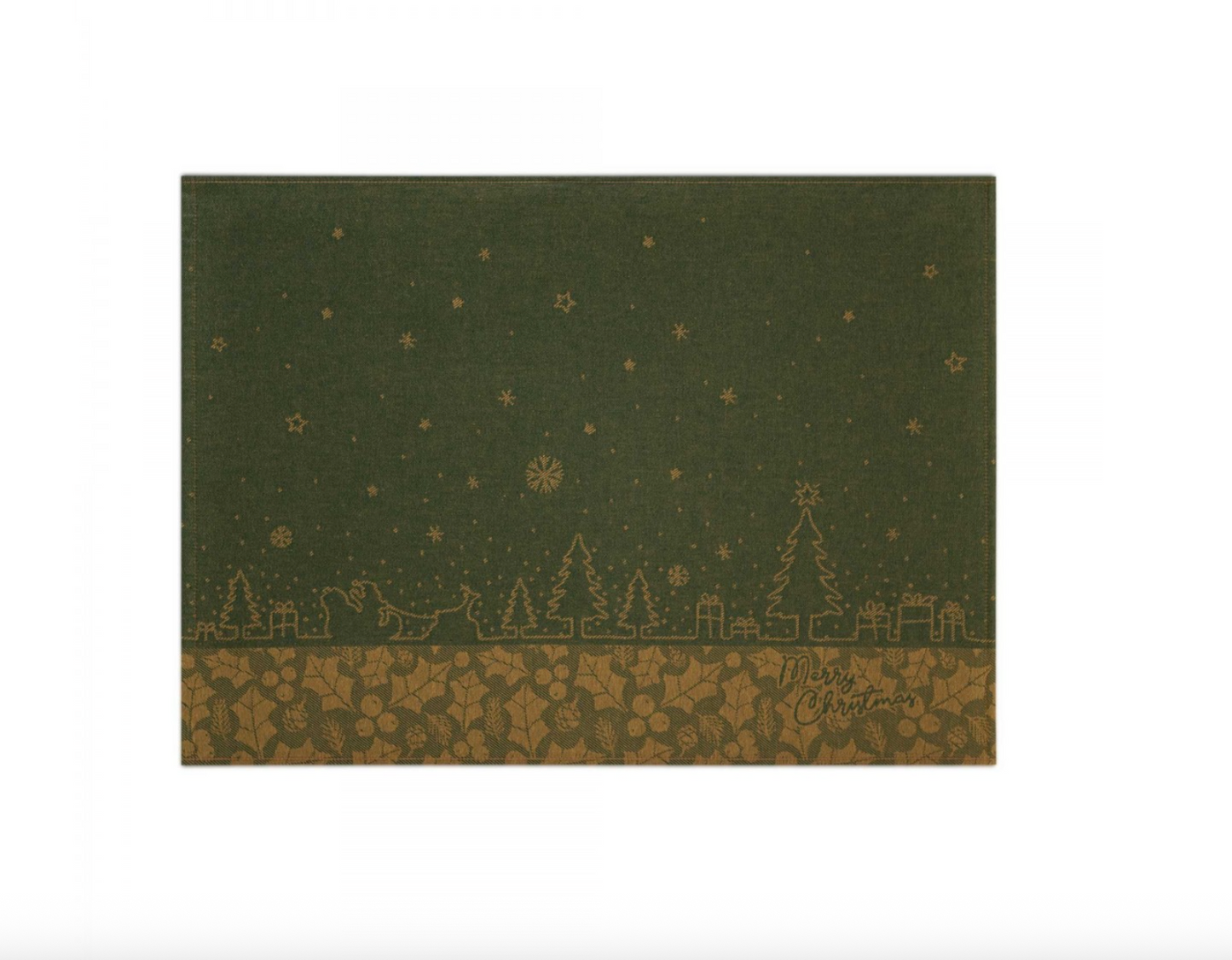 Kitchen Towel - Christmas tree / green