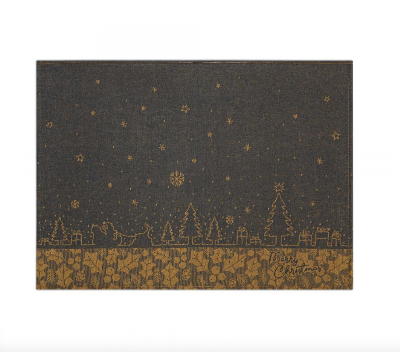 Kitchen Towel - Christmas tree / grey