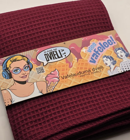 Vafeļauduma dvielis / BORDO