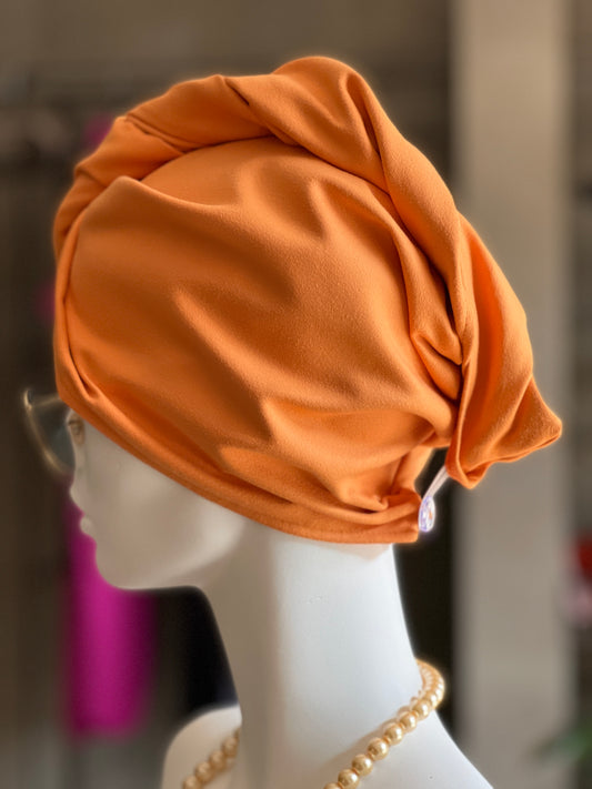 Matu dvielis Turbāns - plānā mikrošķiedra / oranžs