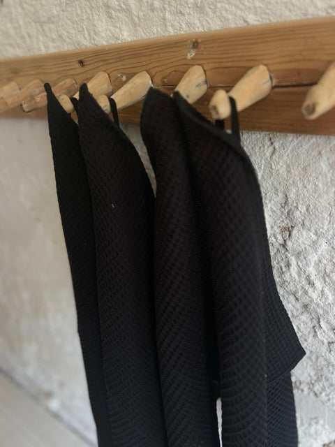 pre-order Waffle Fabric Towel  /   BLACK