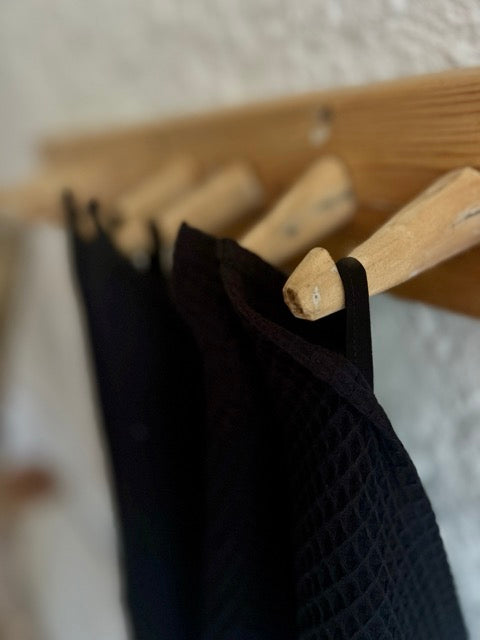 pre-order Waffle Fabric Towel  /   BLACK
