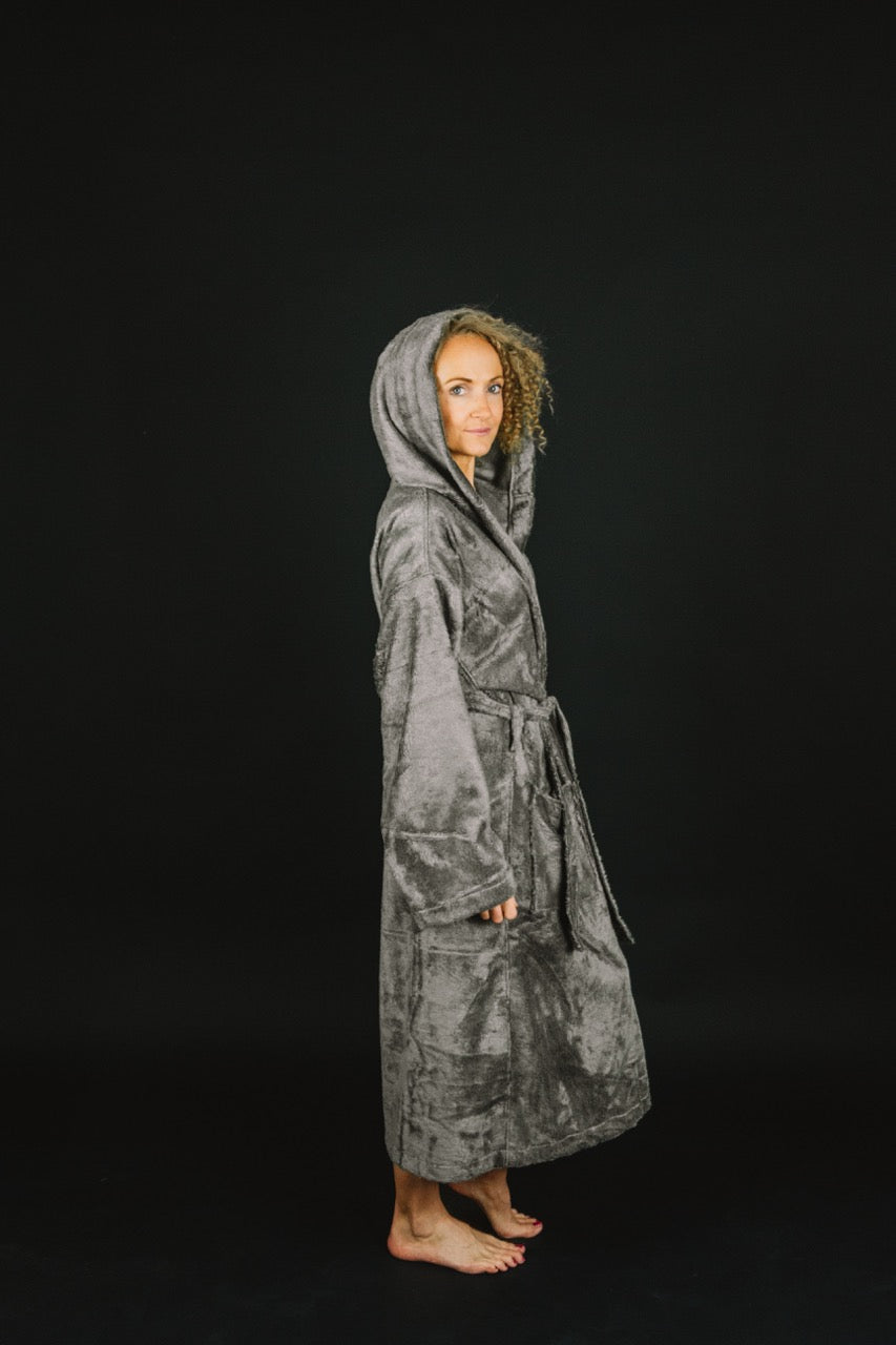 Bamboo Terry Bathrobe / GREY