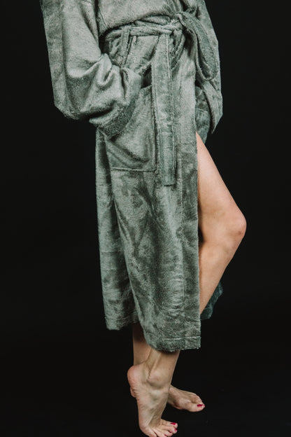 Bamboo Terry Bathrobe / GREEN
