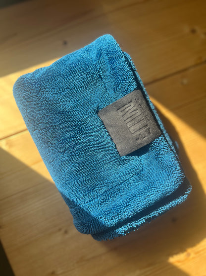 Auto virsbūves žāvēšanas dvielis 1200g, 40x60cm / tumši zils