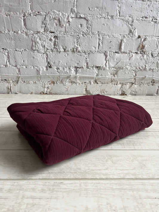 KT -Muslīna mazuļu sedziņa 120x90cm BORDO