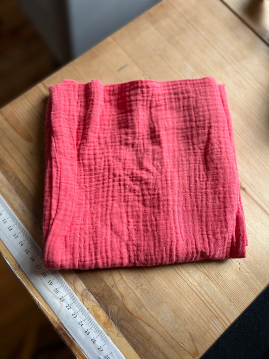 KT -Muslīna spilvendrāna: 40x60cm - koraļļu rozā