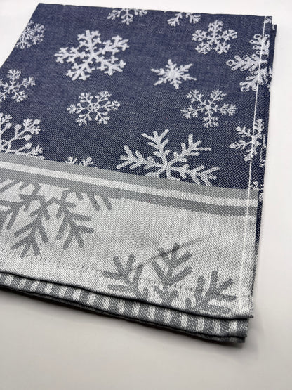 Virtuves dvielis  - ZSV zilās sniegpārslas / JAUNUMS!