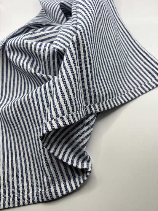 Virtuves dvielis  - zils svītrains