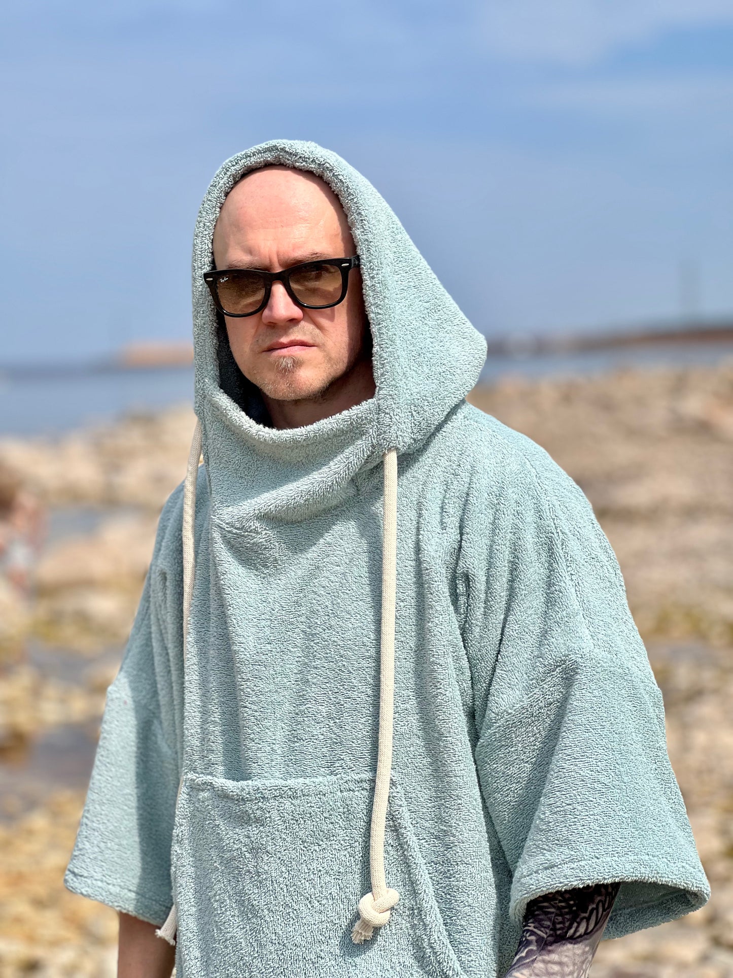 Pončo unisex - zaļgans