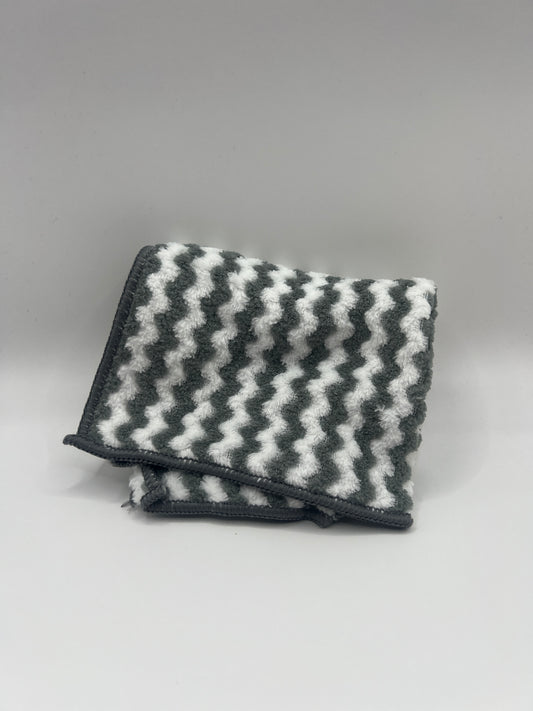 Mikrošķiedras lupatiņa 28x28cm - zaļi pelēka