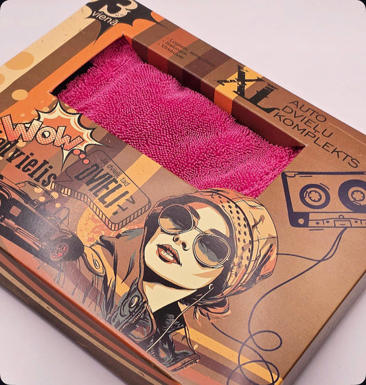 Automašīnas kopšanas komplekts - ROZĀ