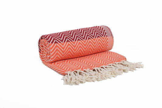 Pludmales dvielis ORANŽS ar bordo