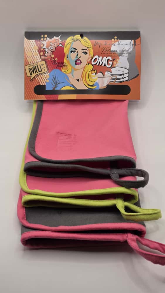 Kitchen towel set - pink