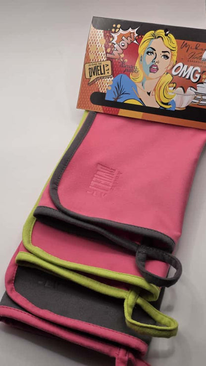 Kitchen towel set - pink