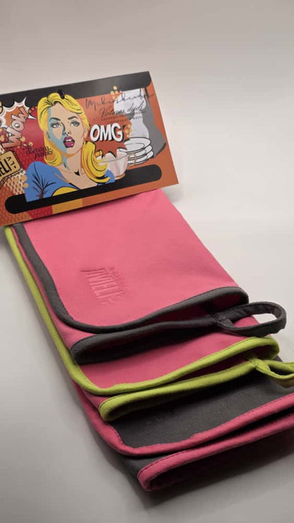 Kitchen towel set - pink