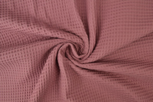 Vaflinio audinio rankšluostis / Tamsiai sena rožinė