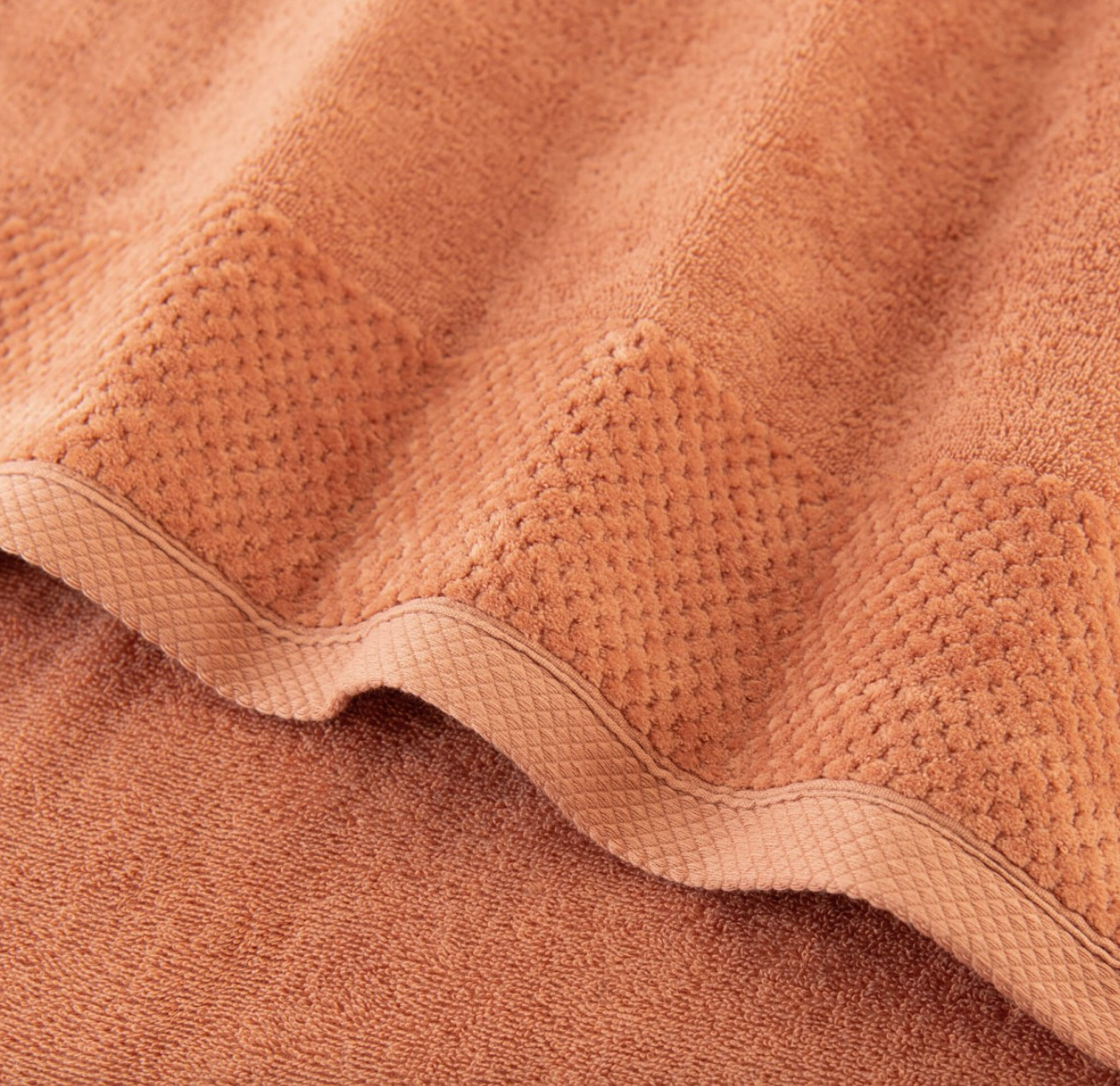 Махровое полотенце - KANTO лососевый