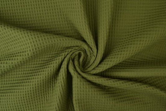 pre-order Waffle Fabric Towel  / MOSS GREEN