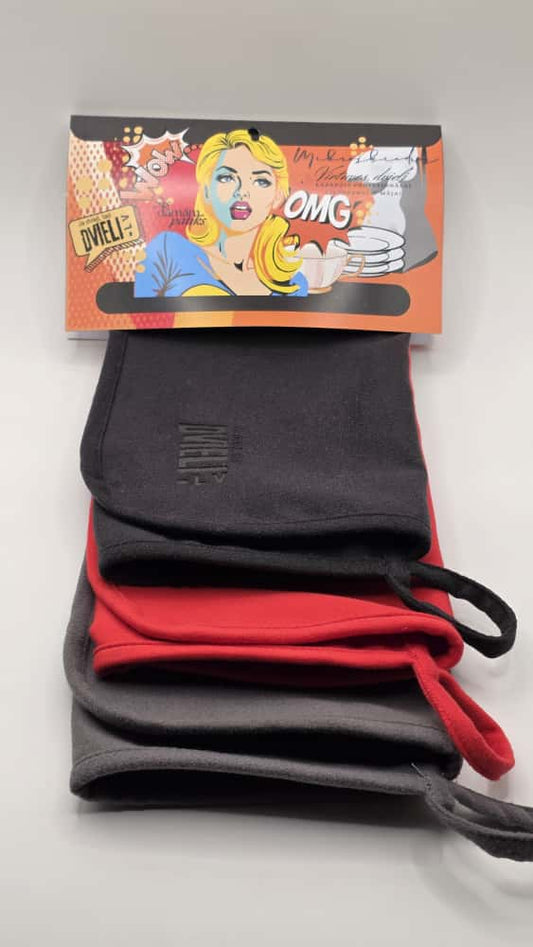 Kitchen towel set - black