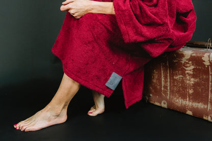 Pončo unisex - bordo