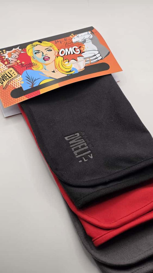 Kitchen towel set - black