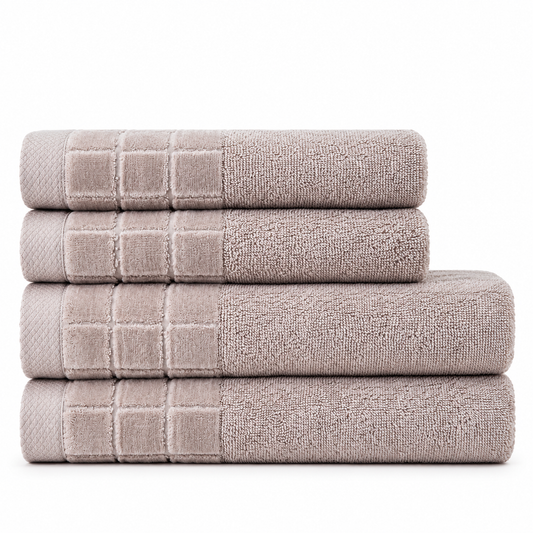 Squares Cotton Terry Towel | 500 GSM